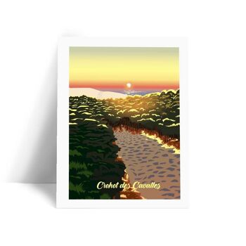 Illustration Carcans Plage - Crohot des Cavalles - Carte postale