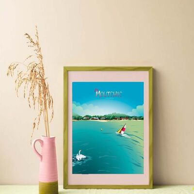 Illustration Lacanau - Le Moutchic - Postcard