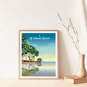 Illustration Lacanau - La Grande Escoure - Carte postale 10x15 cm 2