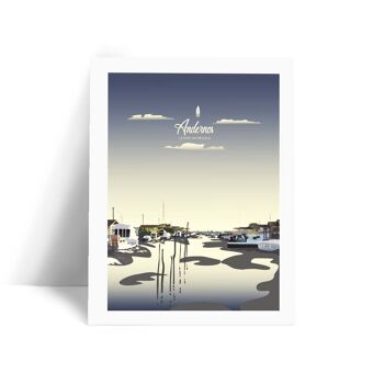 Illustration Bassin d'Arcachon - Andernos - Carte postale 1