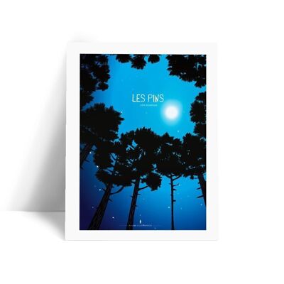 Illustrazione I Pini - Poster 30x40 cm