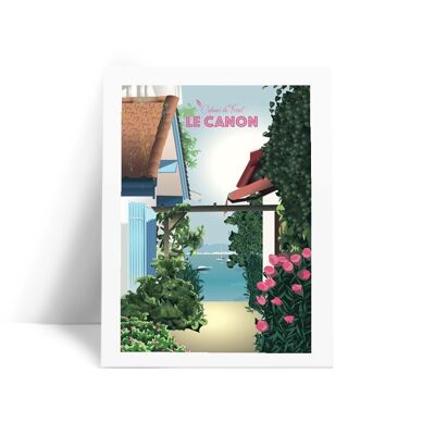 Illustration Village du Ferret - Le Canon - Carte Postale