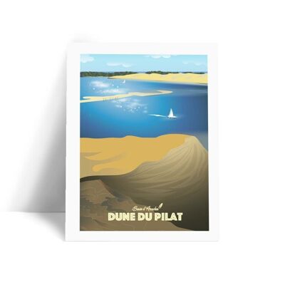 Illustration La dune du Pilat - Carte postale