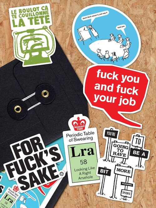Stickers - Funny Set of 6 Vinyl Stickers by Modern Toss (Pack 5)