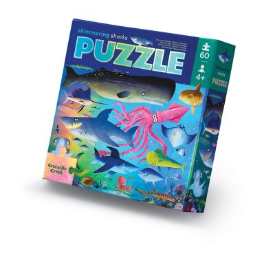 Puzzle holográfico - 60 piezas - Tiburón