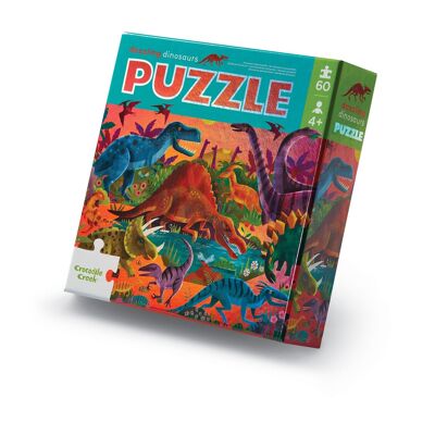Puzzle Holográfico - 60 piezas - Dinosaurios
