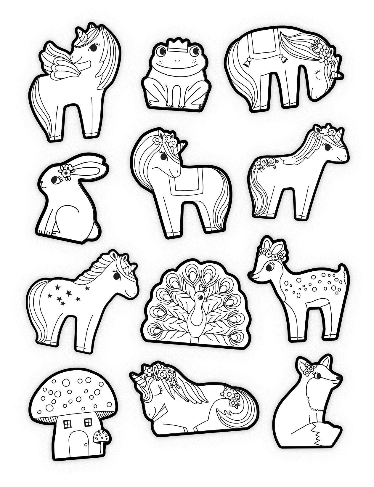 Creativity - Coloring stickers - Unicorns - 3 a+