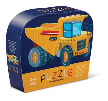 Mini Puzzle - 12 pièces - Véhicule de construction - 2a+ 1