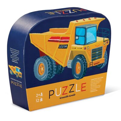 Mini Puzzle - 12 pièces - Véhicule de construction - 2a+