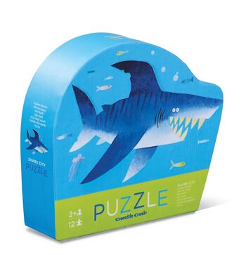 Mini Puzzle - 12 pièces - Requin - 2a+ 1