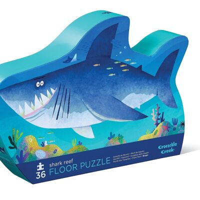 Maxi puzzle - 36 piezas - El arrecife de tiburones - 3a+