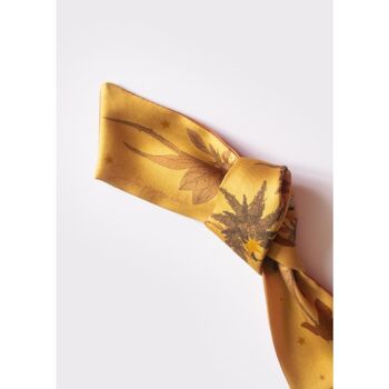 Foulard ruban Virginie Riou "La petite cassiopée or" 2