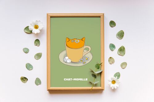Affiche Chat-Momille A5, A4