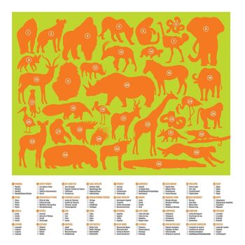Puzzle 36 animaux - 100 pièces - Animaux de la savane - 5a+ 2