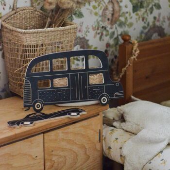 Bus, tableau en bois, jouets éducatifs 10