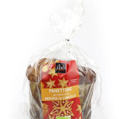 Panettone biologico con gocce di cioccolato