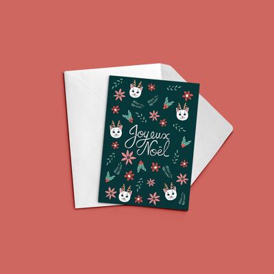 “Merry Christmas” postcard