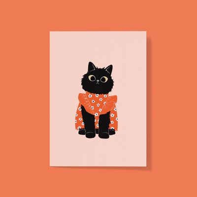 Postcard and poster Pretty cat A6, A5