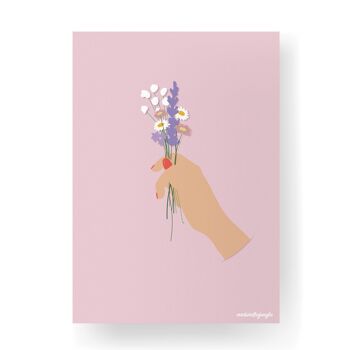 Petit bouquet de fleurs - 30 x 40cm