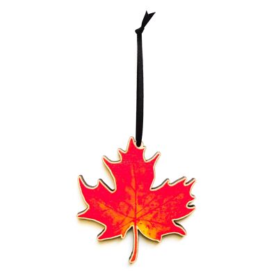 Autumna Maple Leaf Wooden Hanging Decoration