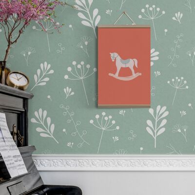 My Vintage Horse Toy 10”x14” - Canvas Prints Wall Art Decor