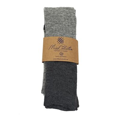 MissCalcetin Lana Calza Medium Gray - Anthracite