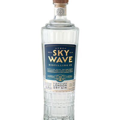 Ginebra seca Sky Wave Signature London, 700 ml, 42 % ABV