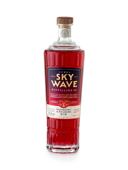 Sky Wave Raspberry & Rhubarb Gin, 700ml, 42%ABV