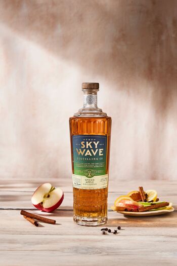 Liqueur de gin aux pommes épicées Sky Wave, 700 ml, 20 % ABV 5