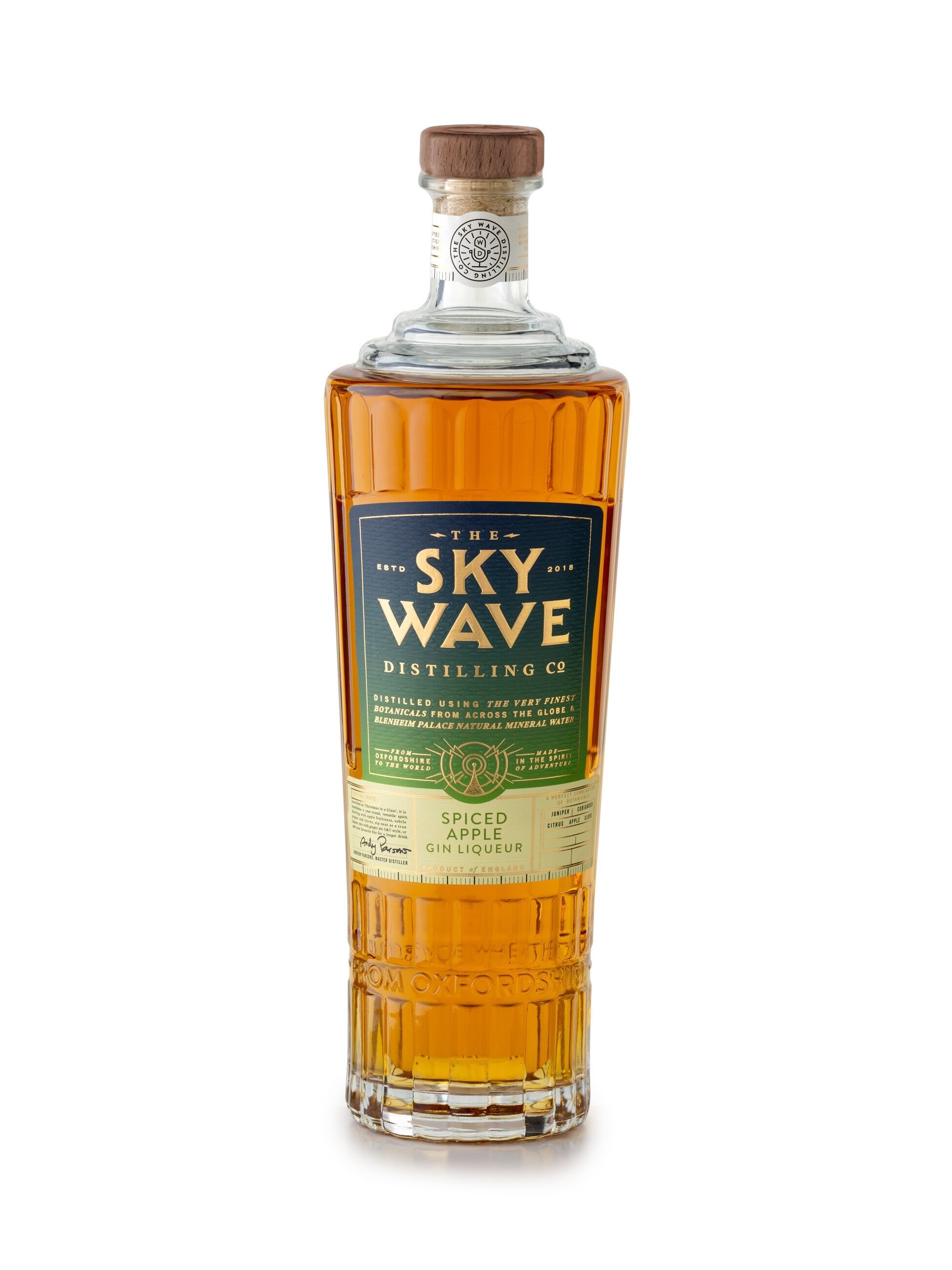 Liquore di gin alla mela speziato Sky Wave, 700 ml, 20% ABV