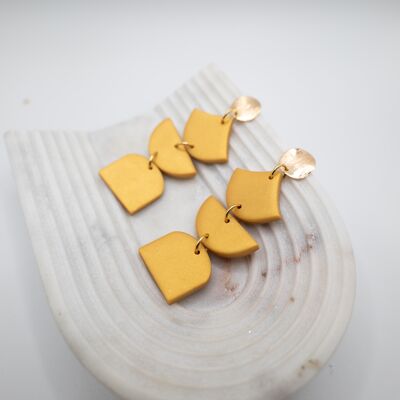 Stardust - gold statement earrings