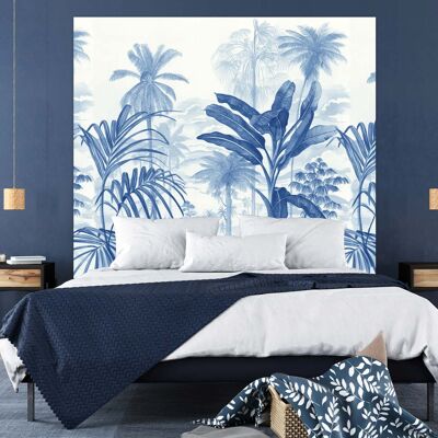 Headboard Tropical Garden Blue