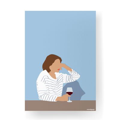 Etwas Wein bitte - 21 x 29,7cm