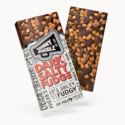 Salziger Fudge mit dunkler Schokolade – Johnny Doodle 150 g – FAIRTRADE