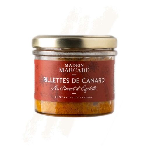 Rillettes de canard au piment d’espelette – 90g