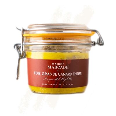 Foie gras Carnard entero con pimiento de Espelette