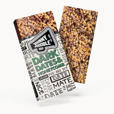 Vegan Dark Chocolate Dates & Honeycomb - Johnny Doodle 150g - FAIRTRADE