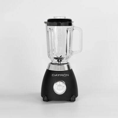 BATIDORA 1.5L Eléctrica RETRO de 500W Negra de DAYRON