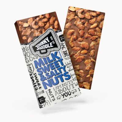 Milk Chocolate Sweet & Salty Nuts - Johnny Doodle 150g - FAIRTRADE