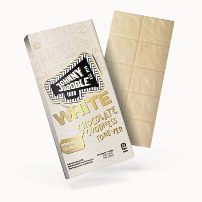 Einfache weiße Schokolade – Johnny Doodle 90g – FAIRTRADE