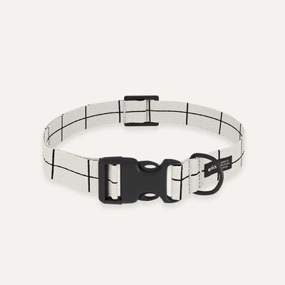 Recycelte PET-Halskette Beige Line Design, Juno