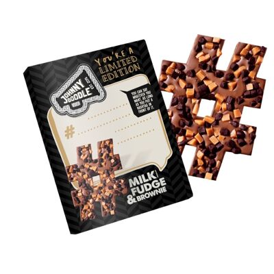 Mother's Day # Milk Chocolate Fudge & Brownie - Johnny Doodle 150g - FAIRTRADE - Gifting
