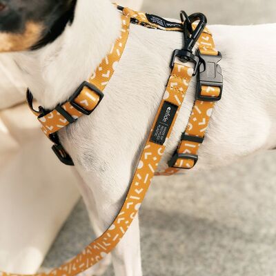 Recycled PET Harness Memphis Design Mustard, Juno