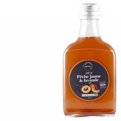Yellow peach and lavender artisanal syrup 200 ml