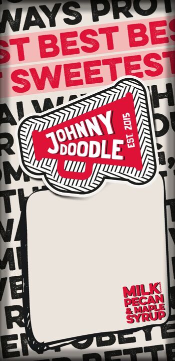 Love Chocolate Lait Noix de pécan et sirop d'érable - Johnny Doodle 150g - FAIRTRADE 1
