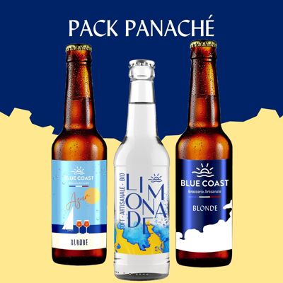 PACK PANACHÉ - 12 bières artisanales + 12 limonades - Bouteille 33cl - BIO