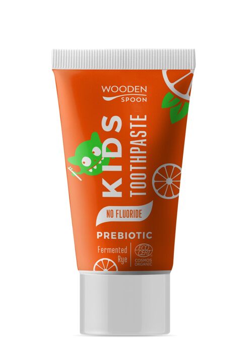 Organic Kids toothpaste - sweet orange & prebiotics