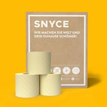 Papier toilette SNYCE GreenGrow - l'alternative durable au bambou - mélange de fibres fraîches super doux et durable à base d'herbe de miscanthus - 3 épaisseurs 1