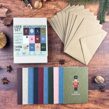 Lot de 10 cartes de Noël - produites de manière équitable, écologique et durable 2