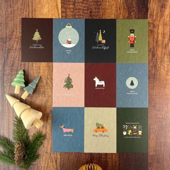 Lot de 10 cartes de Noël - produites de manière équitable, écologique et durable 3